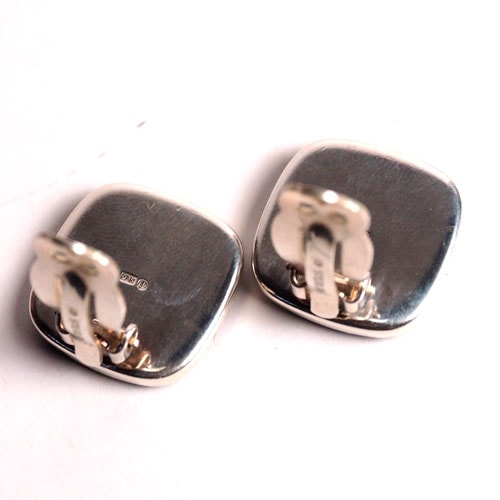 カウニスコル スペクトロライト　ラブラドライト　スクエアイヤリング(2cm)