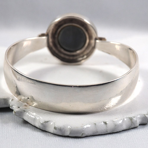 N.E.フロム　ヘマタイト＆シルバー　バングル