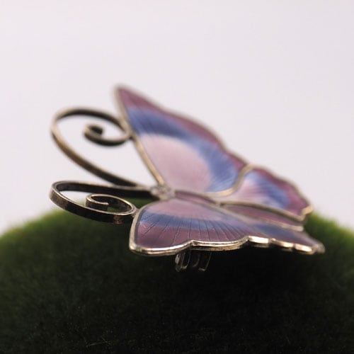 デヴィッドアンデルセン　ピンクバタフライ　ブローチ