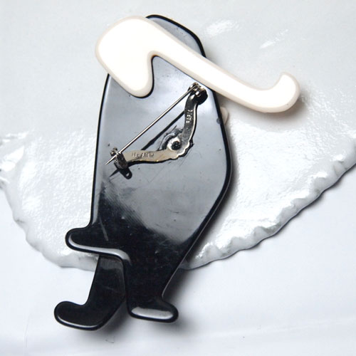 SOLD-lea stein paris リアスタン パリ ブラックパンサー ブローチ