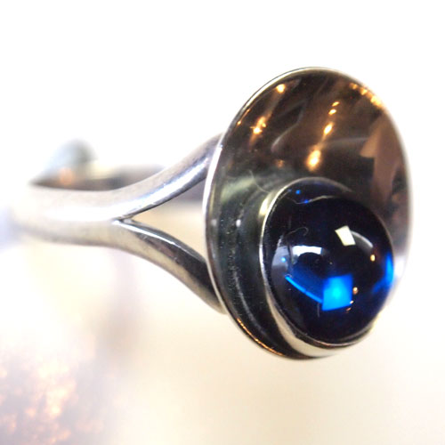 0-N.E.FROM（N.E フロム）ブルークリスタル　ドットリング