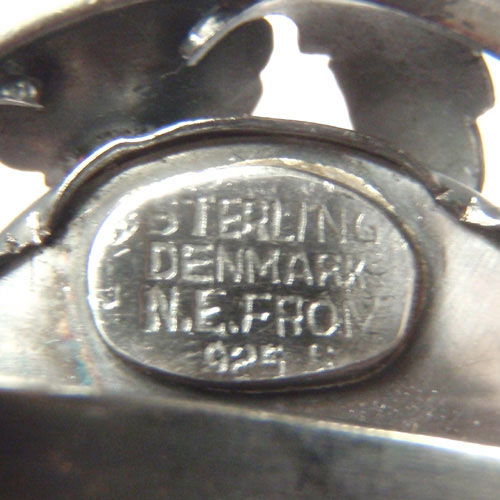 sold-N.E.FROM (N.E.フロム）　アンバー　クラシックフラワー　サークルリング