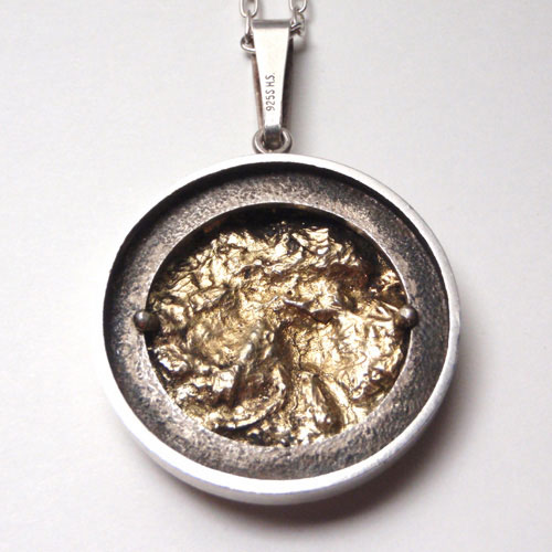 sold-HERMAN SIESBOL ハーマンシーボル　デンマーク　シルバー＆ゴールドプレート　ネックレス