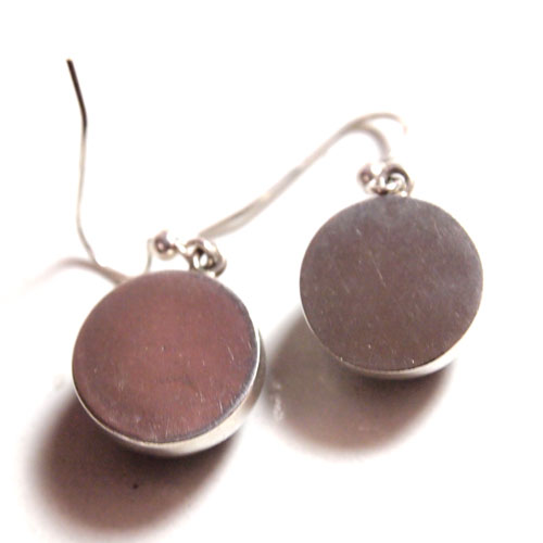 ブラック&ペースト シルバーピアス