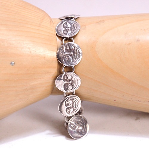 シルバー　ムーンフェイス　ブレスレット