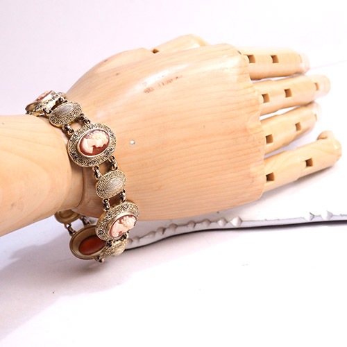 theodor fahrner ファーナー　シルバー　シェルカメオ　ブレスレット