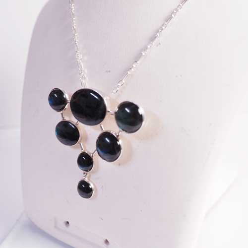 Kaunis Koru カウニスコル　7 スペクトロライト　ラブラドライト　ブローチ兼ペンダント