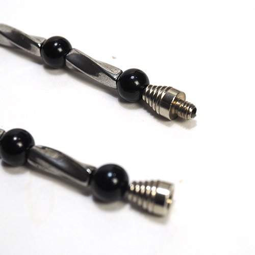 AUGUSTE BONAZ  オーギュストボナーズ アクア＆ブラック　アールデコネックレス