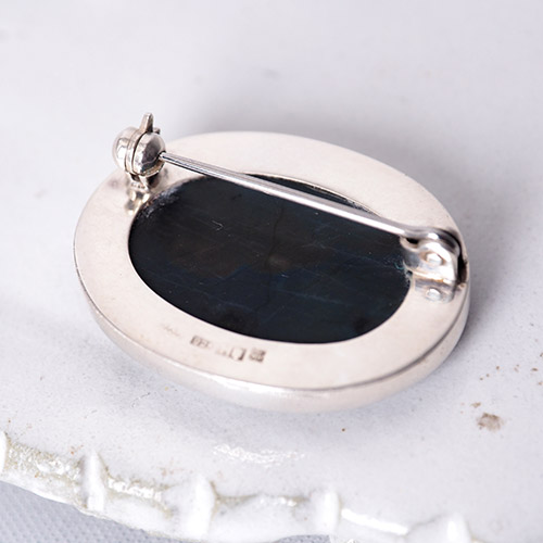 カウニスコル ラブラドライト スペクトロライト ブローチ