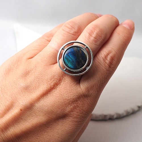 Torun Hopera トゥールンホペラ　ラブラドライト　リング