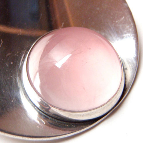 北欧ビンテージ デンマーク N.E FROM フロム ローズクォーツのブローチ 北欧ビンテージ デンマーク N.E FROM フロム ローズクォーツの