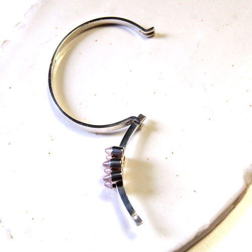 0-ELIS KAUPPI (KUPITAANKULTA)エリスカウッピ ローズクォーツバングル