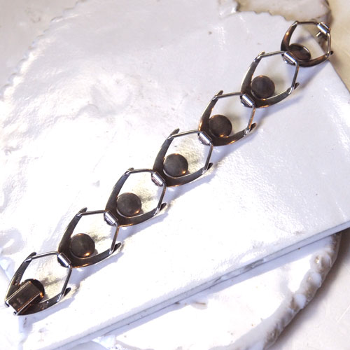 0-ARNE JOHANSEN　アーネヨハンセン　アメシストブーメランブレスレット