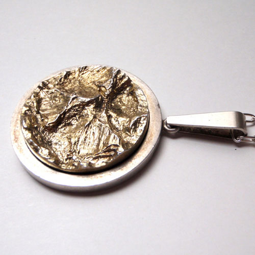 sold-HERMAN SIESBOL ハーマンシーボル　デンマーク　シルバー＆ゴールドプレート　ネックレス