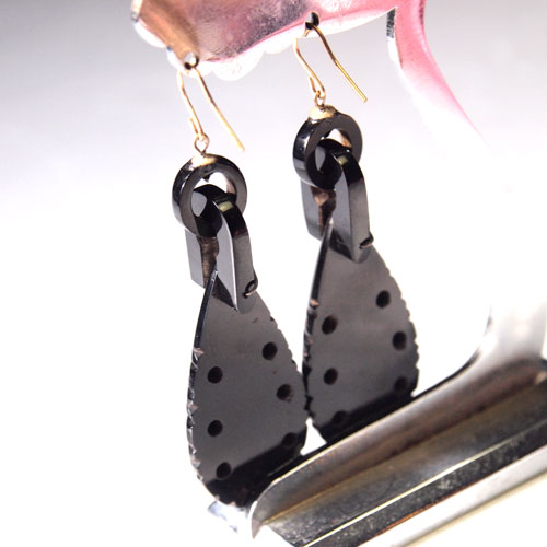 ヴィクトリアンジェット ビッグサイズ ピアス