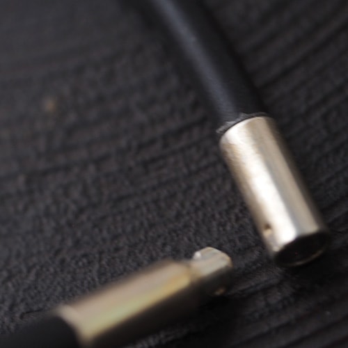 GEORG JENSEN ジョージジェンセン　シルバー＆18金　クロス　ラバーチョーカー