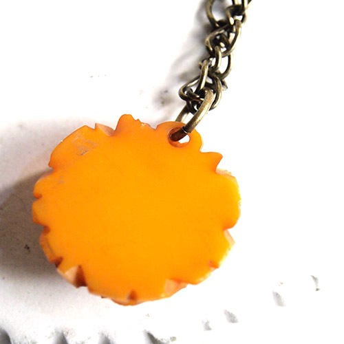 ベイクライト バタースコッチ フラワーペンダント