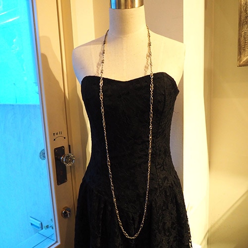 フレンチ シルバーフィリグリ ボリュームロングチェーン 143cm