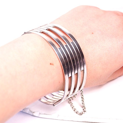 Aarikka アアリッカ シルバーワイドバングル