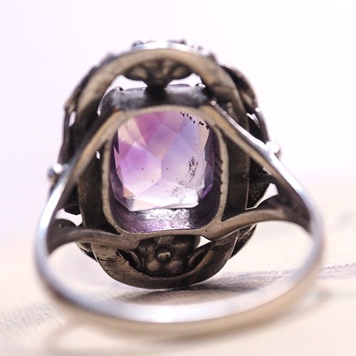 アート＆クラフト　アメシスト　シルバーリング