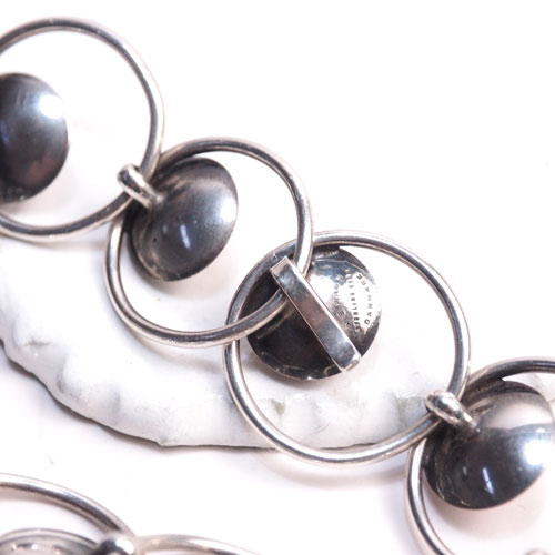 N.E.フロム　ローズクォーツ　ドットブレスレット