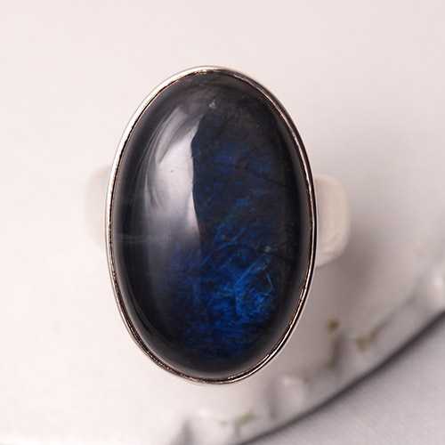 カウニスコル ラブラドライト スペクトロライト リング（2.3cm)