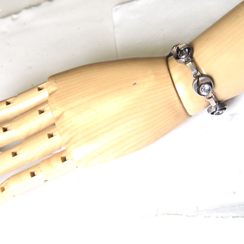 STEN AND LAINE シルバークリスタルブレスレット