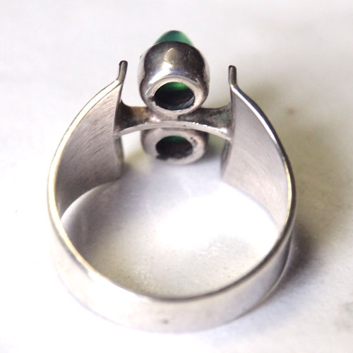 KULTASEPPA グリーンカルセドニー　リング