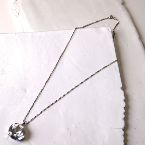 北欧　デンマーク　ヴィンテージ　ロッククリスタルネックレス 北欧デンマークヴィンテージロッククリスタルネックレス