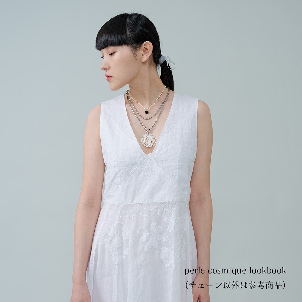 シルバー　ヴィクトリアン ビッグスネークチェーン 110cm