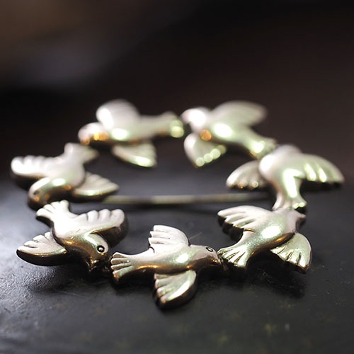 E.Sorensen シルバー　エタニティバードブローチ