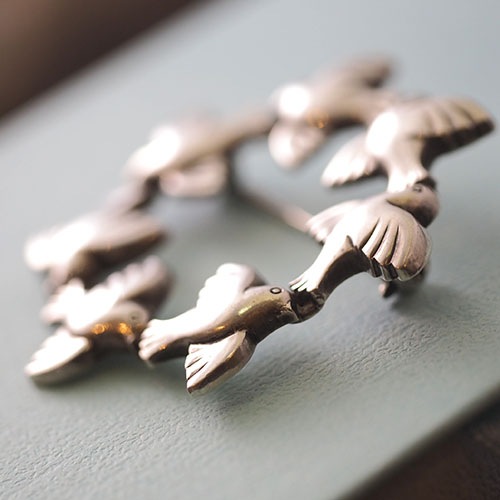 E.Sorensen シルバー　エタニティバードブローチ