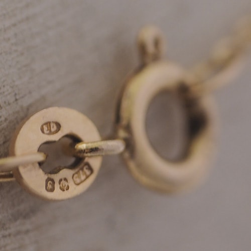 9金 フラワーチェーン (37.5cm)