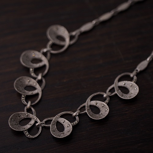 theodor fahrner ファーナー　シルバー　マーカサイト　アールデコネックレス