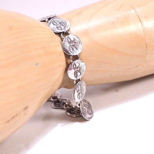 シルバー　ムーンフェイス　ブレスレット