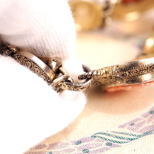 theodor fahrner ファーナー　シルバー　シェルカメオ　ブレスレット