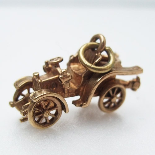 sold 9金　ゴールド　クラッシックカー　チャーム