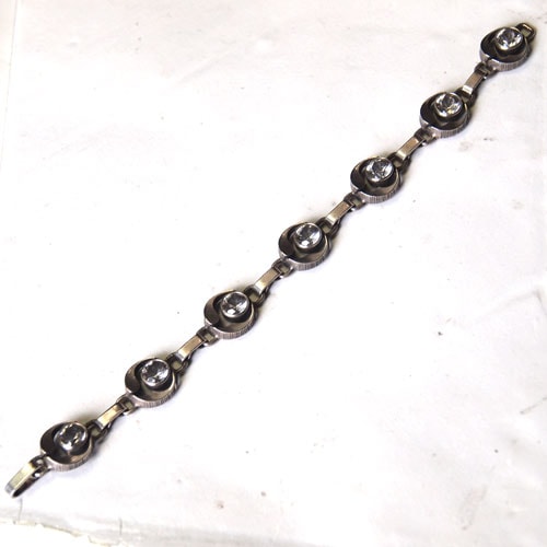 STEN AND LAINE シルバークリスタルブレスレット