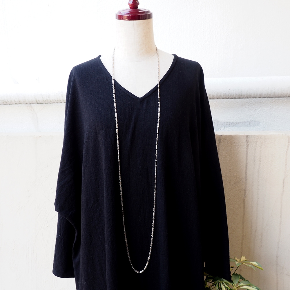 シルバー　ツイスト アンティークフィリグリーチェーン　　(137cm)