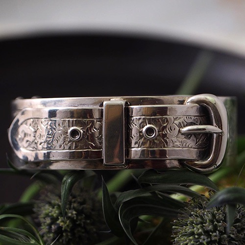 アンティークシルバー　ベルトバックル　バングル