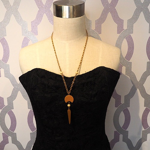 Auguste Bonaz オーギュストボナーズ　キャラメル　ガラリス　ネックレス