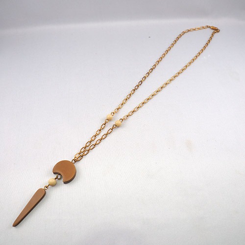 Auguste Bonaz オーギュストボナーズ　キャラメル　ガラリス　ネックレス