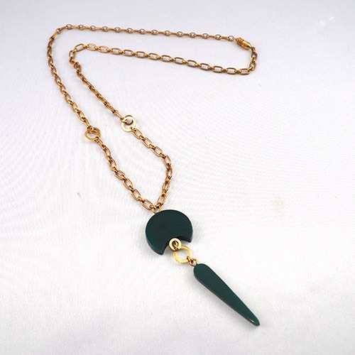 Auguste Bonaz オーギュストボナーズ　ブルーグリーン　ネックレス