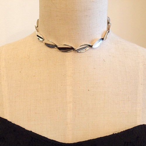 Aarre & Krogh シルバーリーフネックレス