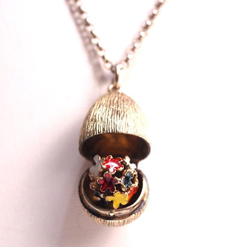 STUART DEVLINスチュアートデヴリン　フラワーインエッグ　シルバーペンダント