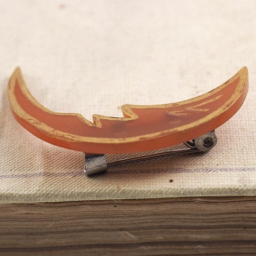 Auguste Bonaz オーギュストボナーズ　ガラリス　ムーンフェイス　ブローチ