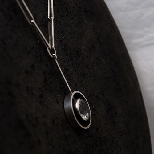 N.E.FROM ニルスエリックフロム シルバーロッククリスタル ネックレス