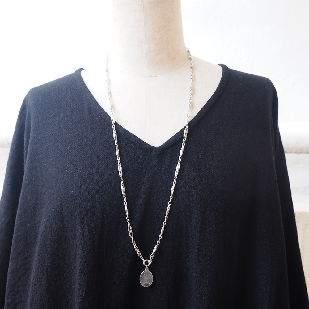 シルバー　アンティークメダイ(聖ルイージ・ゴンザーガと聖守護天使）