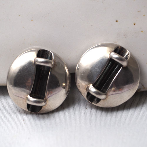 シルバー スウェーデン クリップイヤリング(北欧 ヴィンテージジュエリー)