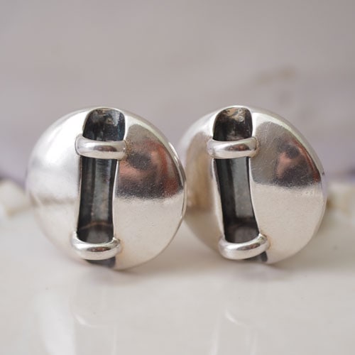 シルバー スウェーデン クリップイヤリング(北欧 ヴィンテージジュエリー)